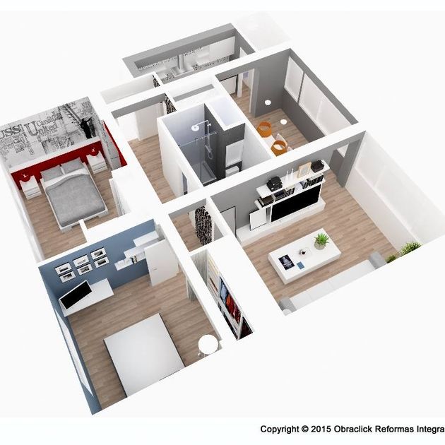 Obraclick 3D con renders